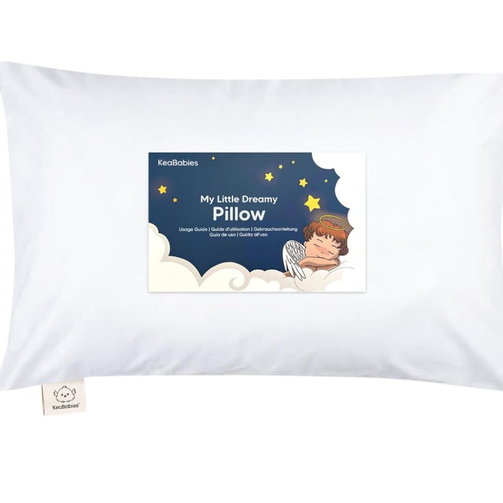 NWT KeaBabies 2-Pack Toddler Pillow  Soft Organic Cotton Toddler Pillows